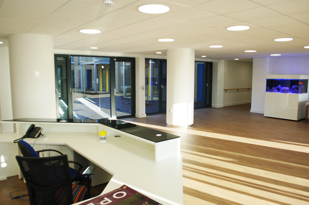 Harwich Extra Care Home reception area