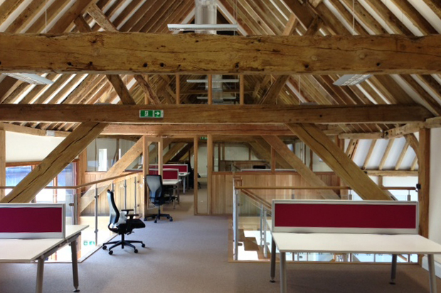 Widbury Hill barn conversion office space